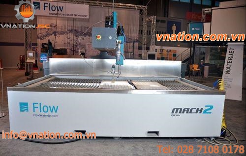 CNC cutting machine / steel / abrasive water-jet / high-precision