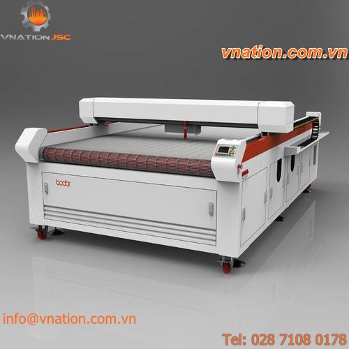 CNC cutting machine / textile / CO2 laser / engraving