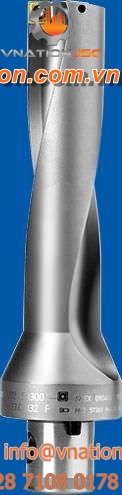 indexable insert drill bit / high-performance / helical