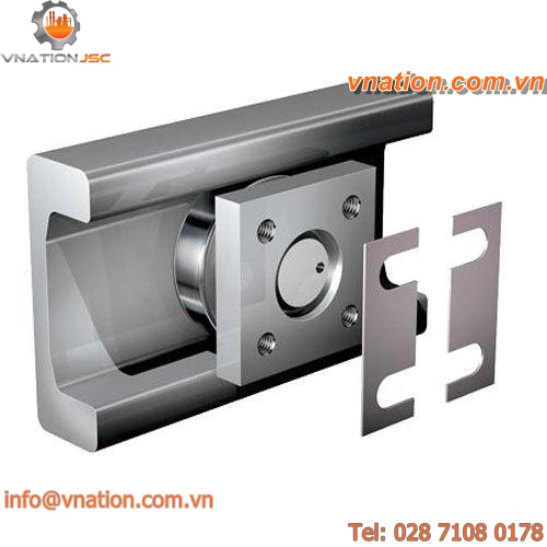 flange bearing unit / ball bearing / steel / for linear systems