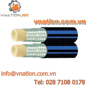 thermoplastic hose / double / steel-braided