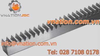 straight-toothed rack and pinion / steel