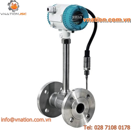 vortex flow meter / for gas / for chemicals / IP67