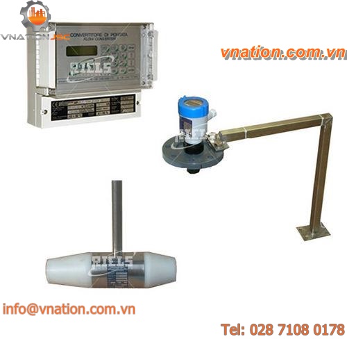 electromagnetic flow meter / for liquids / insertion / stainless steel