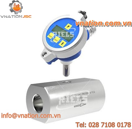 turbine flow meter / for liquids / for water / for oil