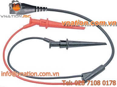 highly flexible test lead with hook clip