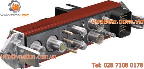 electric connector / rectangular / screw-locked / industrial