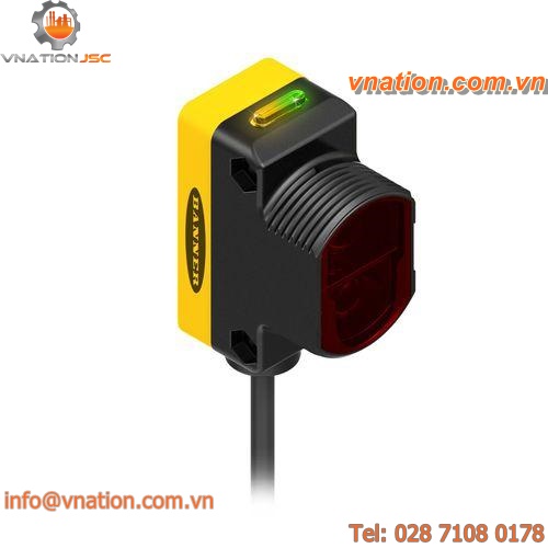 diffuse reflective photoelectric sensor / retroreflective / cubic / laser