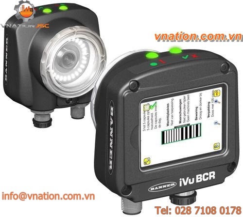 compact barcode reader / RS-232 / rugged / with integrated touch screen