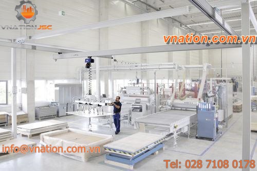 modular jib crane / pillar / wall-mounted / aluminum