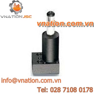 flange clamping cylinder / with piston / round