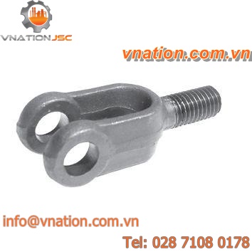 clevis with male thread / steel