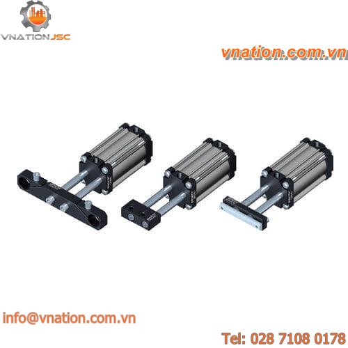 linear actuator / pneumatic / double-rod / double-acting