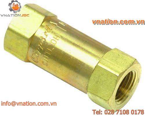 piston check valve / threaded / hydraulic / pneumatic