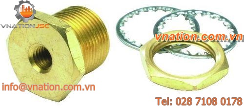 bulkhead fitting / threaded / threaded / straight