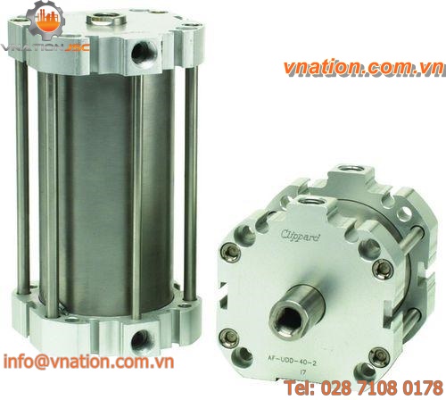 pneumatic cylinder / single-acting / compact