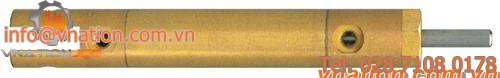 cylinder with threaded rods / double-acting / brass