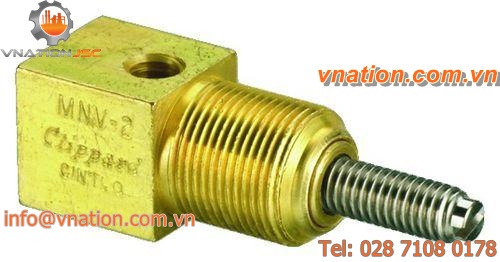 needle valve / flow-control / panel-mount