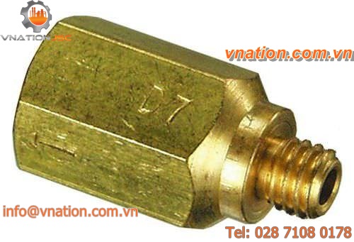 spring check valve / threaded / in-line