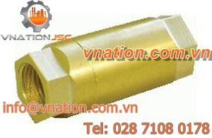 ball check valve / hydraulic / brass / in-line