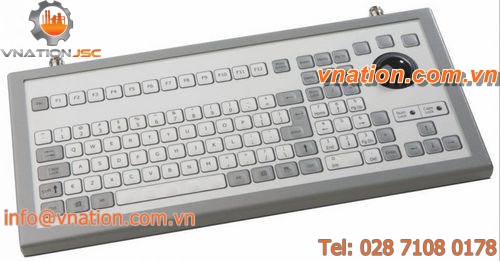 desktop keyboard / 106-keys / membrane / with trackball
