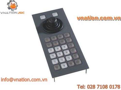 26-keys keypad / silicone / with pointing device / IP65