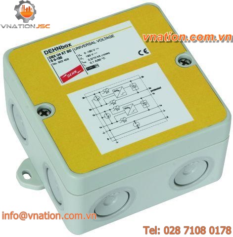 type 1 surge arrester / wall-mount / for data and telecommunication lines / compact