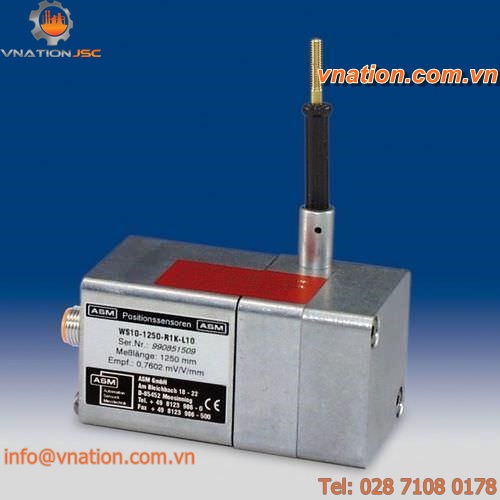 draw-wire position sensor / potentiometer / IP65 / with SSI interface