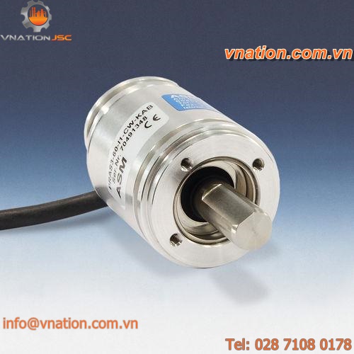 absolute rotary encoder / magnetic / solid-shaft / analog