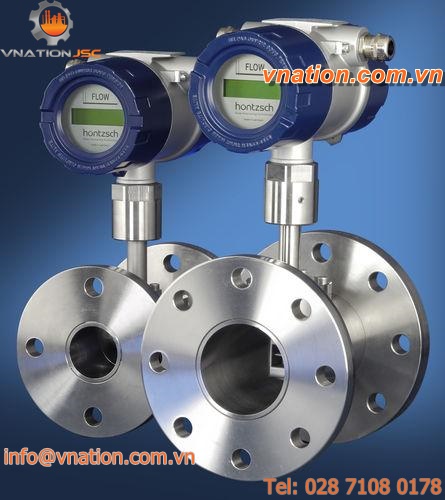 vortex flow meter / for gas / in-line