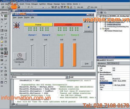 human-machine interface software / programming / communications
