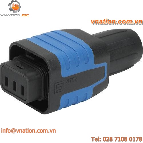 electric connector / female / IP67 / IEC