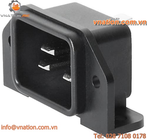 electric connector / rectangular / male / IEC