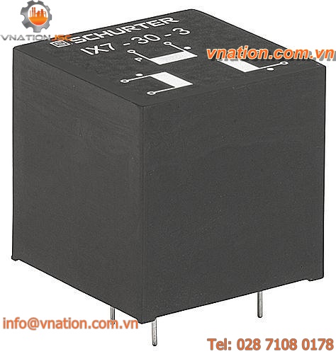 pulse transformer / coupling / encapsulated / for printed circuit boards
