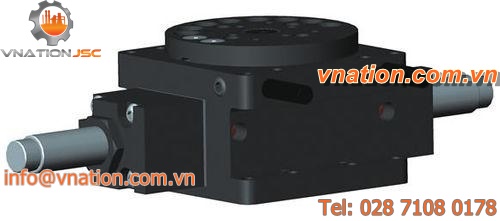 rotary actuator / pneumatic / zero-backlash / with flange