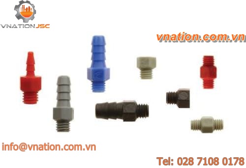 splined fitting / straight / plastic / for tubes