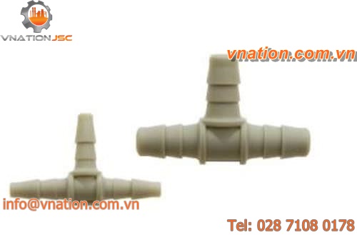 splined fitting / T / polypropylene / nylon