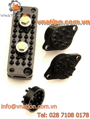bulkhead fitting / multi-port / straight / plastic