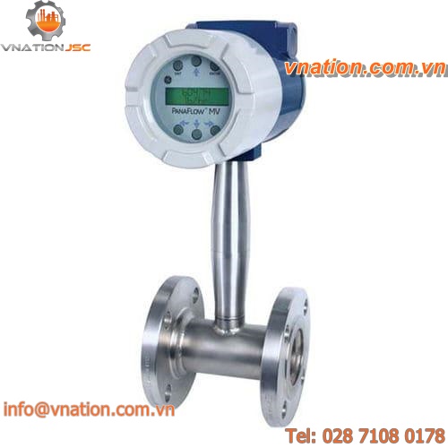 mass flow meter / vortex / for gas / flange-mount