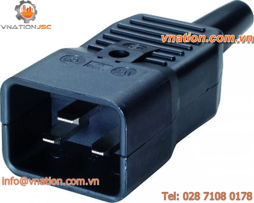electric connector / rectangular / female / thermoplastic