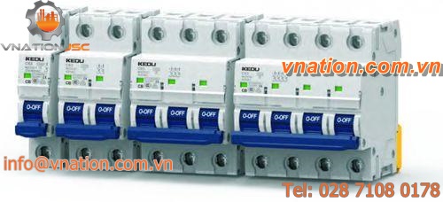 manual reset circuit breaker / molded case / DIN rail