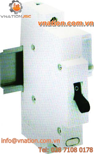 single-pole circuit breaker / manual reset / DIN rail / compact