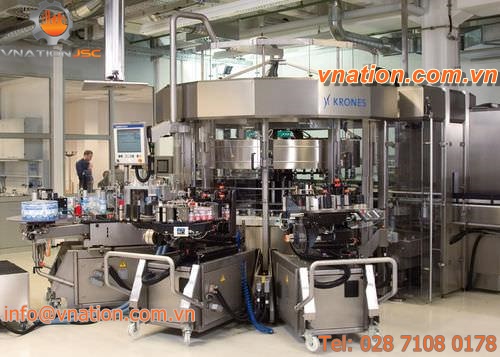 rotary labelling machine / cold-glue / hot-melt glue / for self-adhesive labels