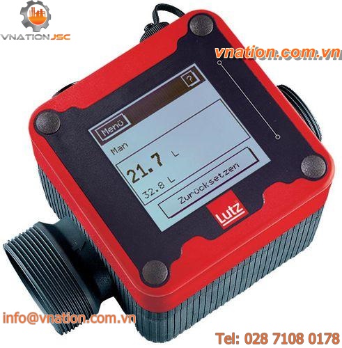 nutating disc flow meter / for liquids / in-line