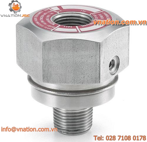 diaphragm seal with threaded connection / for pressure gauges / chemical process / petrochemical