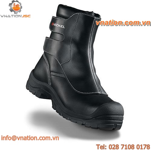 heat-resistant safety boot / anti-perforation / rubber / leather