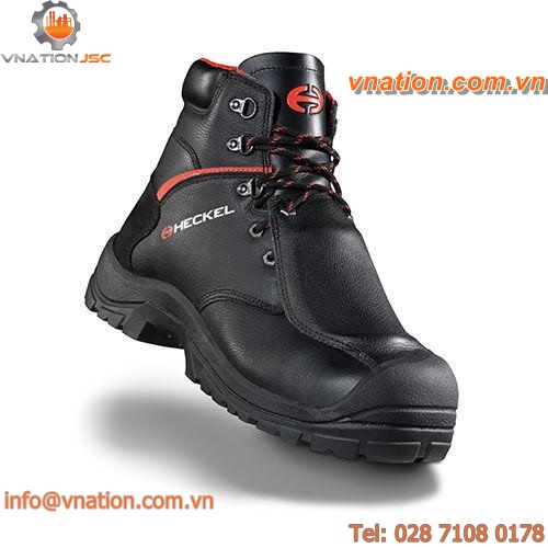 heat-resistant safety boot / anti-perforation / leather / rubber