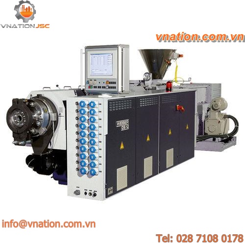 profile extrusion line / for PVC / window profile