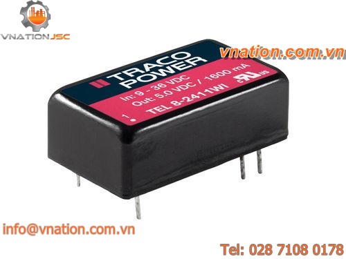 switching DC/DC converter / DIP-16 / for printed circuit boards / step-down