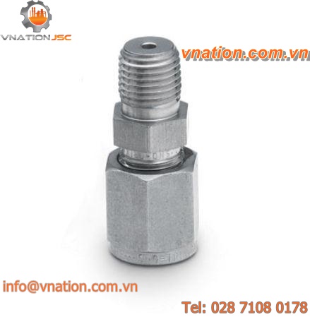 threaded fitting / union / bulkhead / male